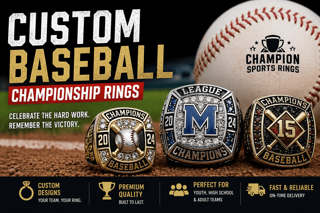 Custom Baseball Championship Rings: Design Ideas, Cost & How to Order - Champion Sports Rings